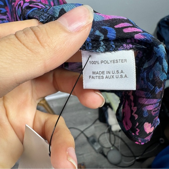 MISA Floral Rosalind Blouse sz L - Picture 7 of 8